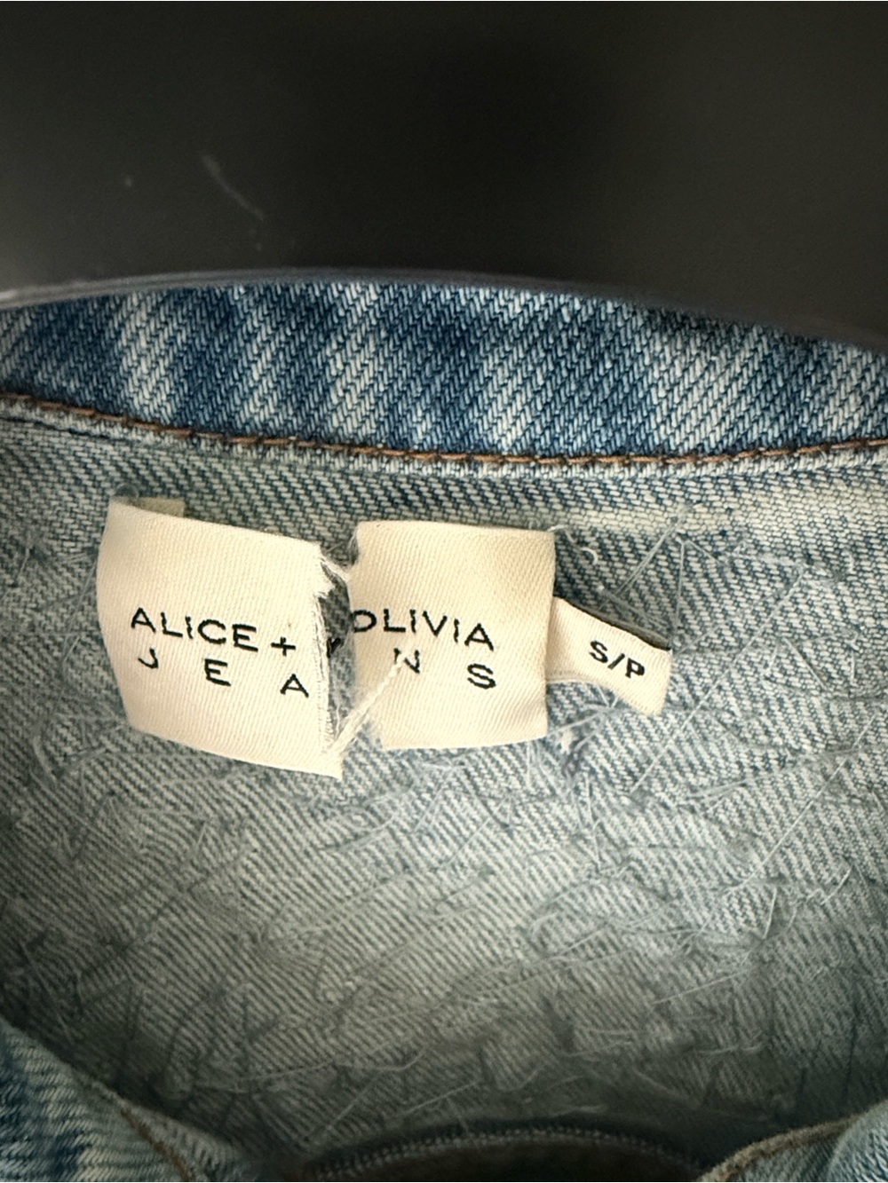 Alice + Olivia Light Blue Denim Jacket - Picture 3 of 7